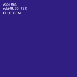 #301E83 - Blue Gem Color Image