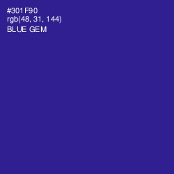 #301F90 - Blue Gem Color Image