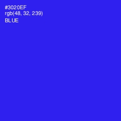 #3020EF - Blue Color Image