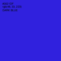 #3021DF - Dark Blue Color Image
