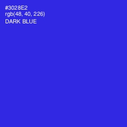 #3028E2 - Dark Blue Color Image