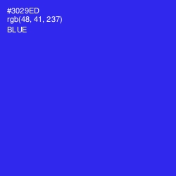 #3029ED - Blue Color Image