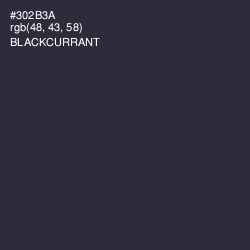 #302B3A - Blackcurrant Color Image