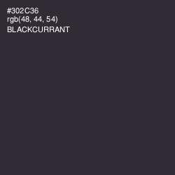 #302C36 - Blackcurrant Color Image