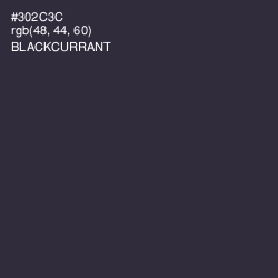 #302C3C - Blackcurrant Color Image