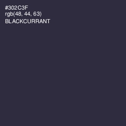 #302C3F - Blackcurrant Color Image