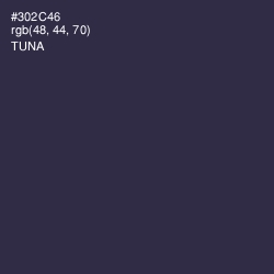 #302C46 - Tuna Color Image