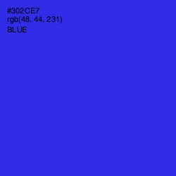 #302CE7 - Blue Color Image