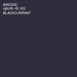 #302D3C - Blackcurrant Color Image