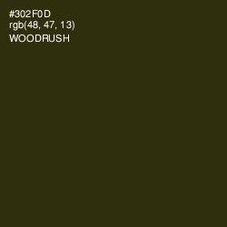 #302F0D - Woodrush Color Image