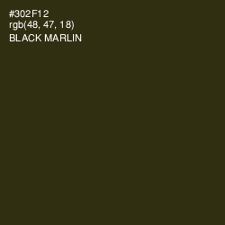 #302F12 - Black Marlin Color Image