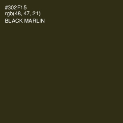 #302F15 - Black Marlin Color Image