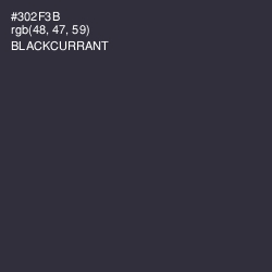 #302F3B - Blackcurrant Color Image