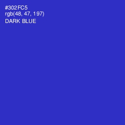 #302FC5 - Dark Blue Color Image