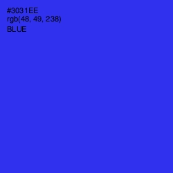 #3031EE - Blue Color Image