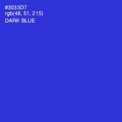 #3033D7 - Dark Blue Color Image