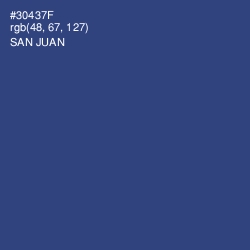#30437F - San Juan Color Image