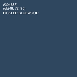 #30485F - Pickled Bluewood Color Image