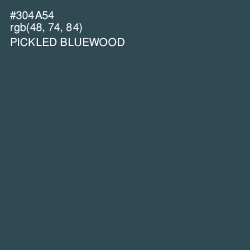 #304A54 - Pickled Bluewood Color Image
