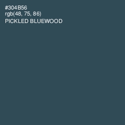 #304B56 - Pickled Bluewood Color Image