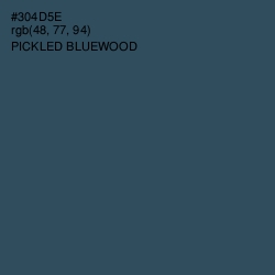 #304D5E - Pickled Bluewood Color Image