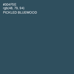 #304F5E - Pickled Bluewood Color Image