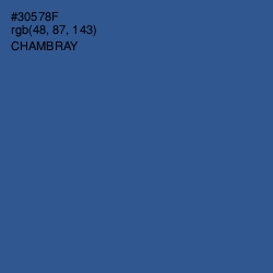 #30578F - Chambray Color Image