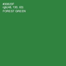 #30823F - Forest Green Color Image