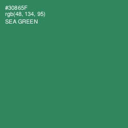 #30865F - Sea Green Color Image