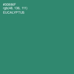 #30886F - Eucalyptus Color Image