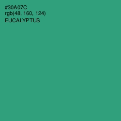 #30A07C - Eucalyptus Color Image