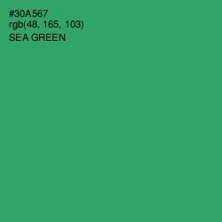 #30A567 - Sea Green Color Image