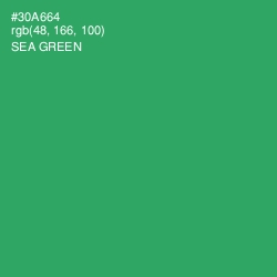 #30A664 - Sea Green Color Image