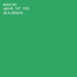 #30A764 - Sea Green Color Image