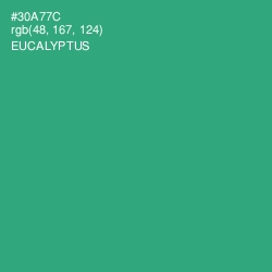 #30A77C - Eucalyptus Color Image