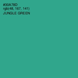 #30A78D - Jungle Green Color Image