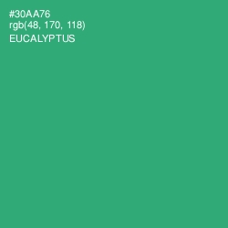 #30AA76 - Eucalyptus Color Image