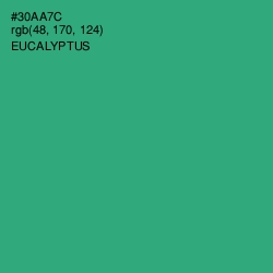 #30AA7C - Eucalyptus Color Image