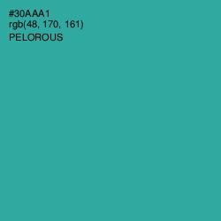 #30AAA1 - Pelorous Color Image