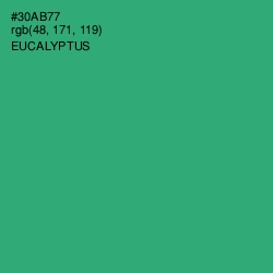 #30AB77 - Eucalyptus Color Image