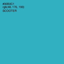 #30B0C1 - Scooter Color Image