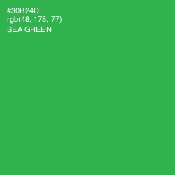 #30B24D - Sea Green Color Image
