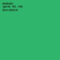 #30B66C - Sea Green Color Image
