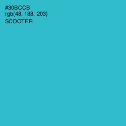 #30BCCB - Scooter Color Image