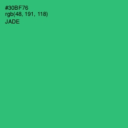 #30BF76 - Jade Color Image