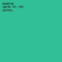 #30BF96 - Keppel Color Image