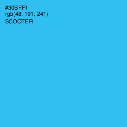 #30BFF1 - Scooter Color Image