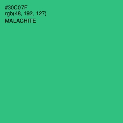 #30C07F - Malachite Color Image