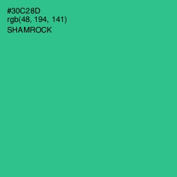 #30C28D - Shamrock Color Image