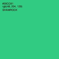 #30CC81 - Shamrock Color Image